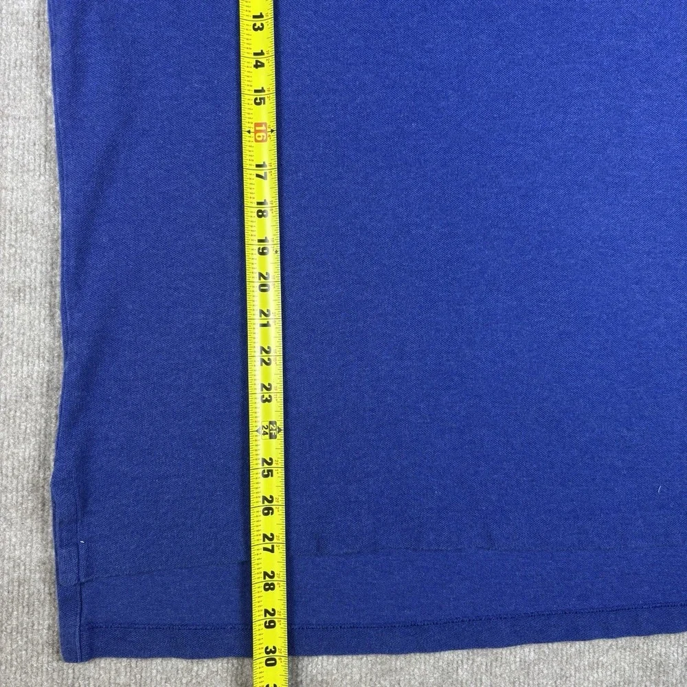 Polo Ralph Lauren Classic Fit Polo Shirt Men's Large Blue Orange Pony Cotton